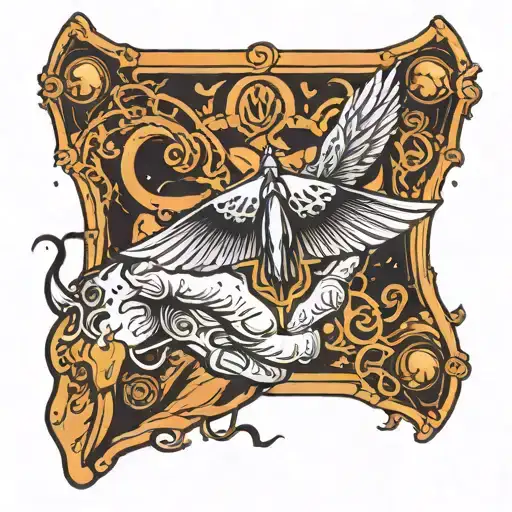 A Hand Holding Flying Wing Money