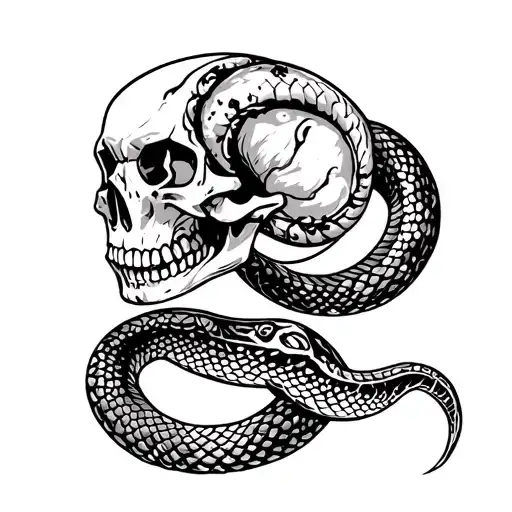 Calavera Snake Skull