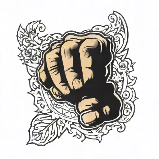 Fist With Mvp Ring On The Fourth Finger