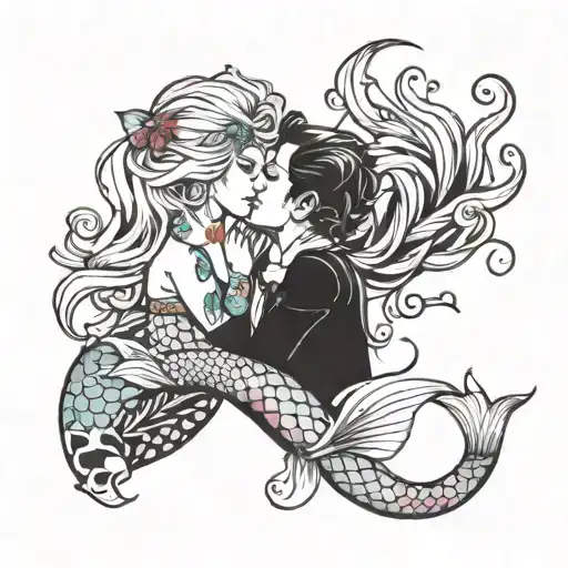 Mermaid Kissing