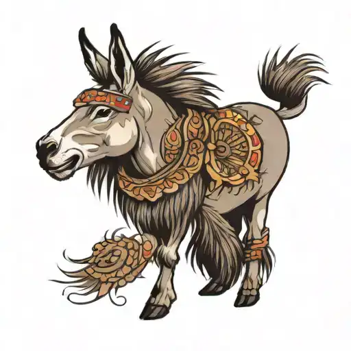 Donkey Wearing Lion Pelt