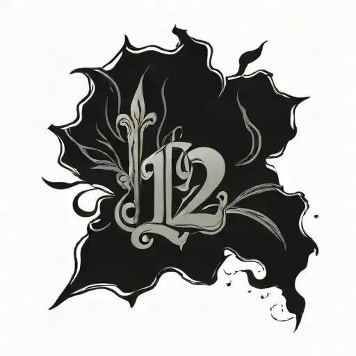 The Number 12 Tattoo In Mahori Style
