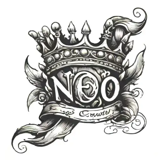 Torn Crown With Name Written