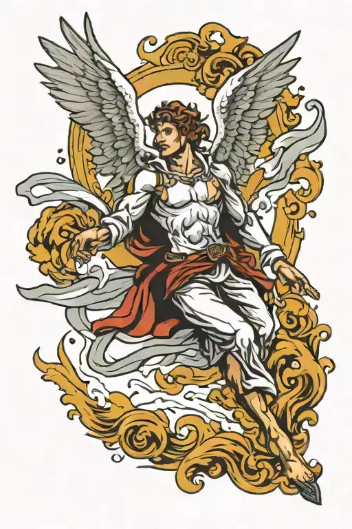 Masculine Angel Falling