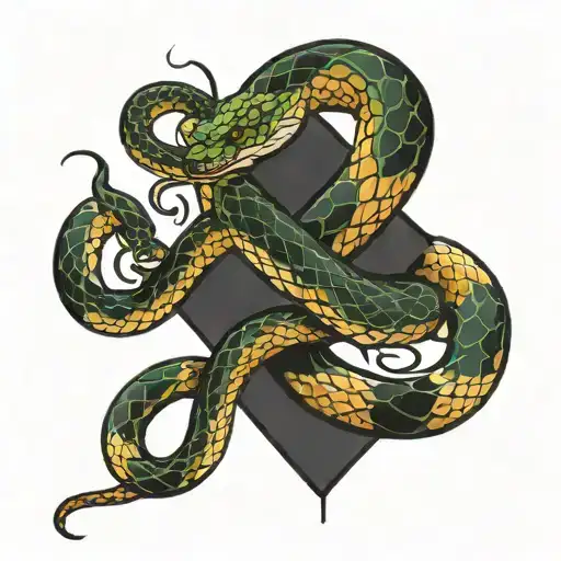 Traditional Snake Wrapped