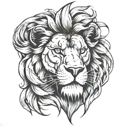 Strong Lion Head
