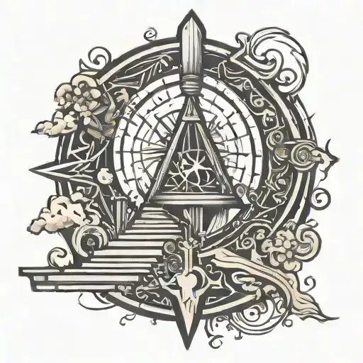 Stairs To The Viking Compass