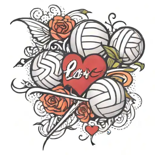 Volleyball And Love