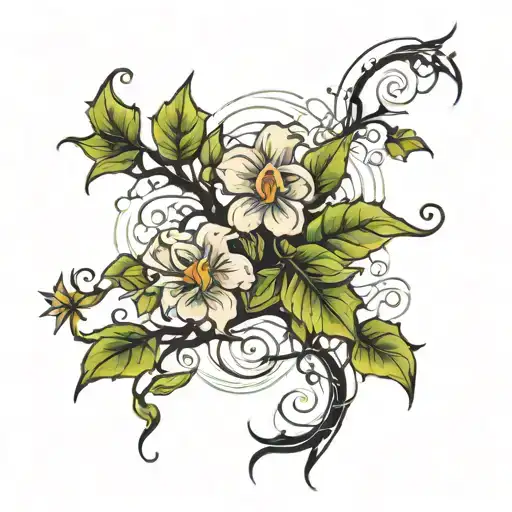 Lightening Storm And Vine