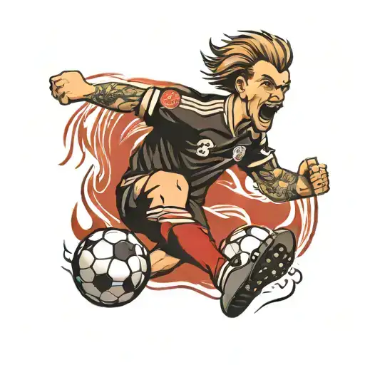 Soccer Fan In The Stadium