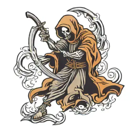 Grim Reaper Fighting Stance