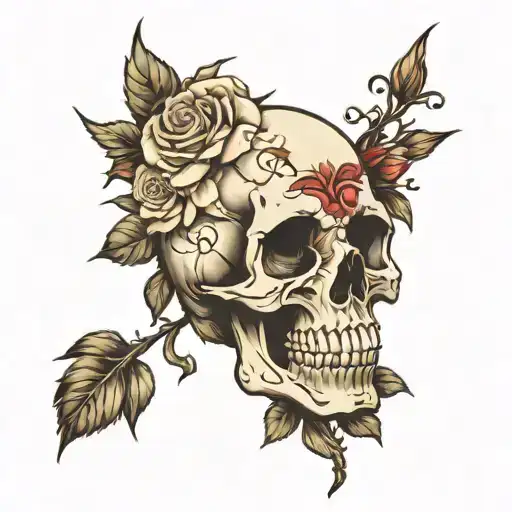 Skull And Roses