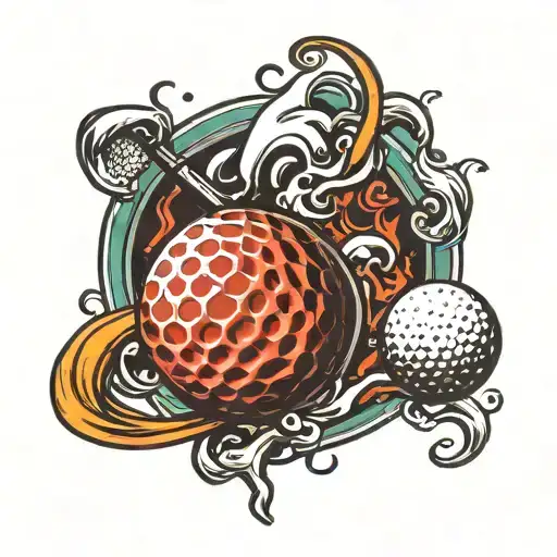 Golf Ball In Motion
