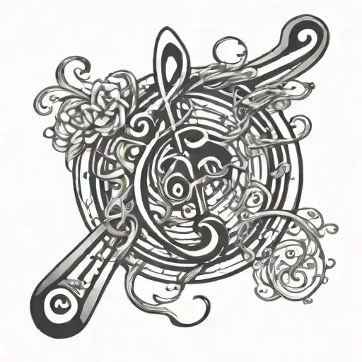Music Note Intertwined