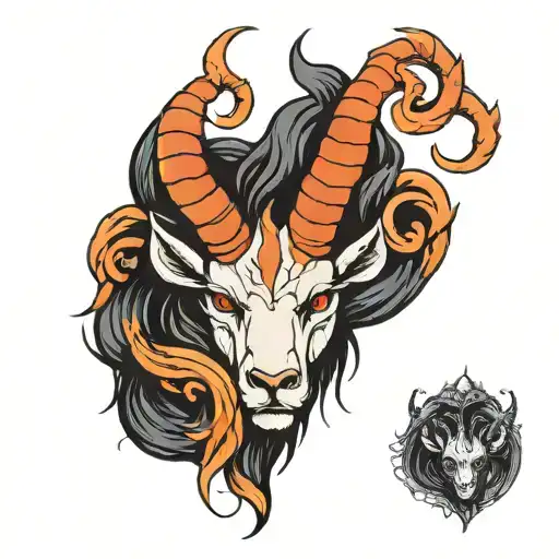 Demonic Capricorn Zodiac Signs Merged