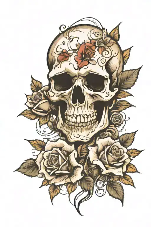 Skull And Roses