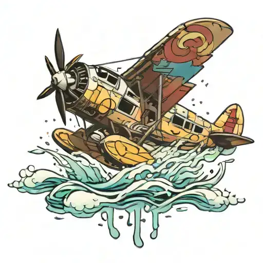 Crashed Aircraft In Water