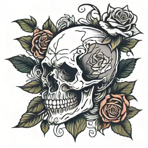 Skull And Roses