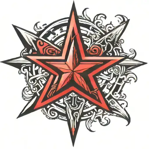 Metal Arm With Red Star