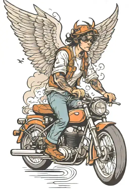 Angel On Bike