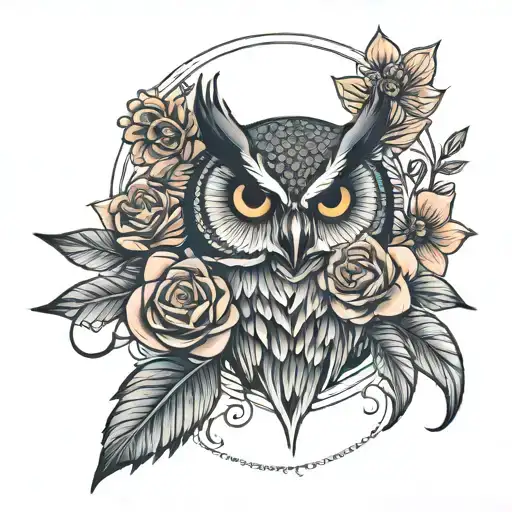 Owl And Flower