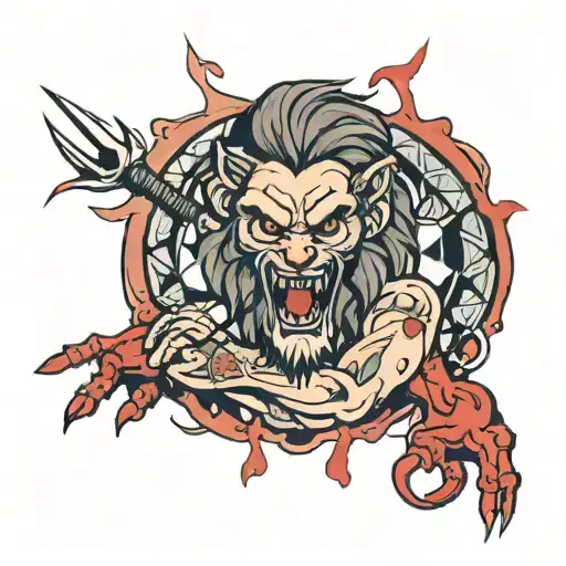 Leo Grin Holding A Bloody