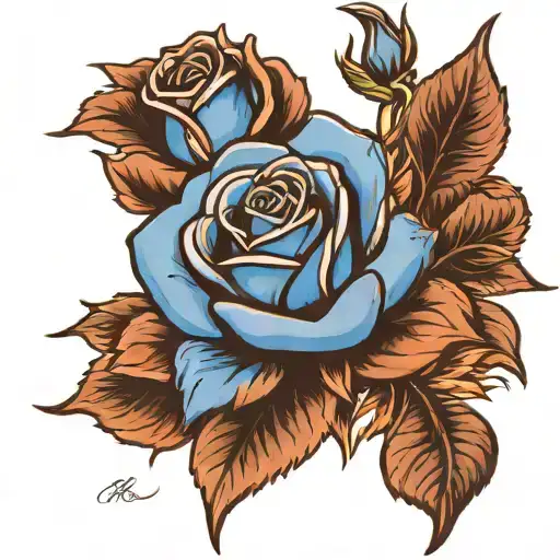 Blue Rose Honoring Late Grandmother