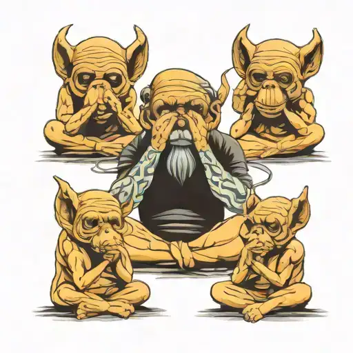3 Laws Statues See No Evil Speak No Evil Hear No Evil
