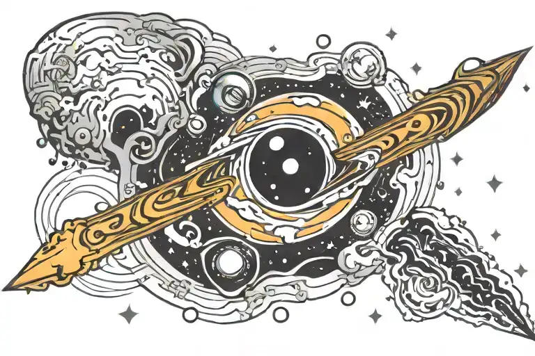 Deep Space Surrounding A Black Hole And A Quasar