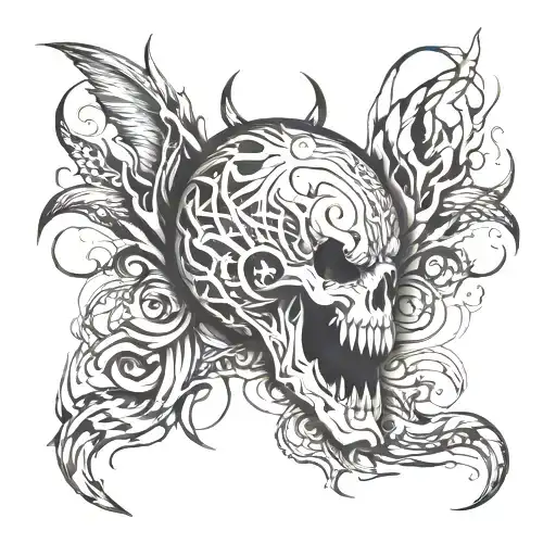 Scary Abstract Blackwork