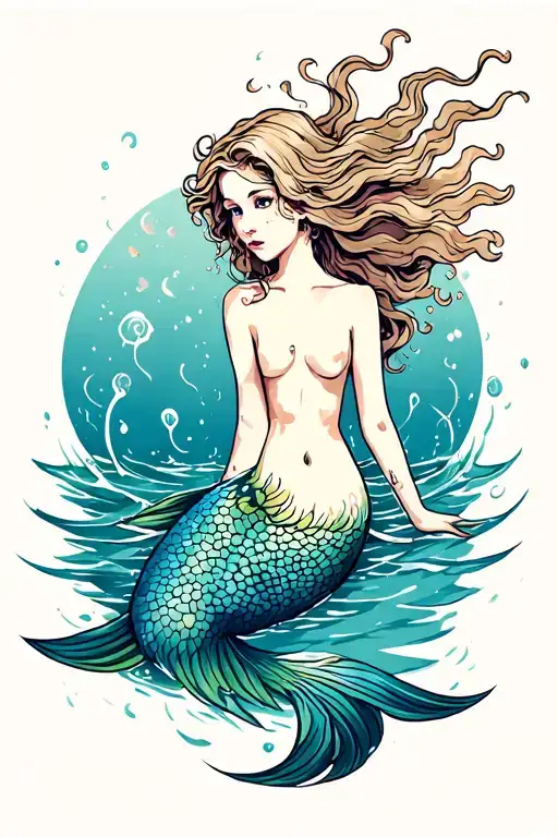 Mermaid Swimming