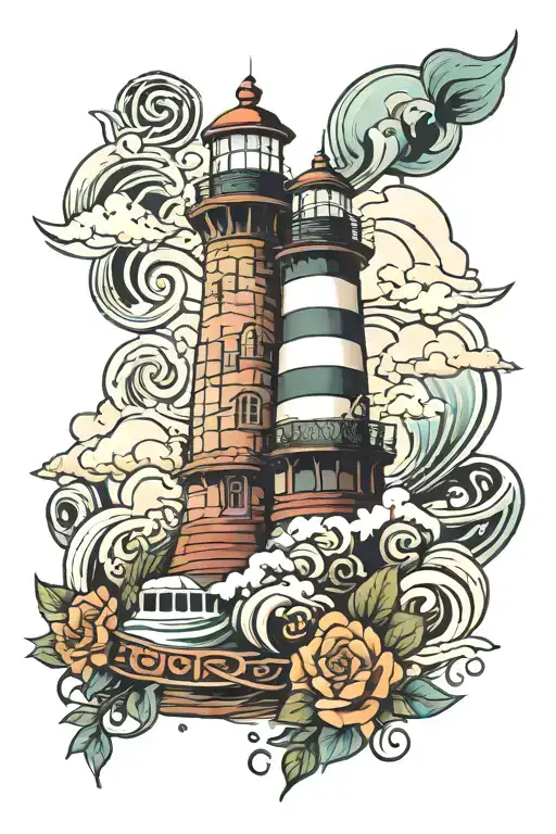 Lighthouse Standing Tall Amidst