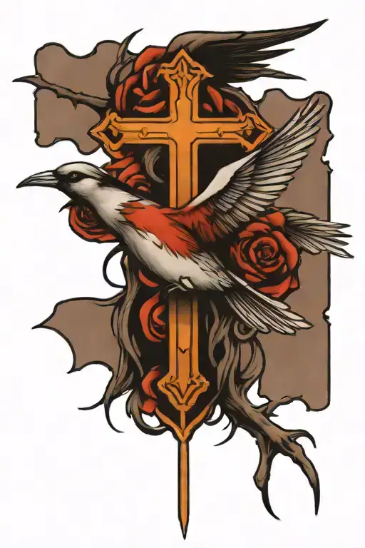 Cross And Bird
