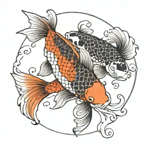 Koi Fish Yin Yang