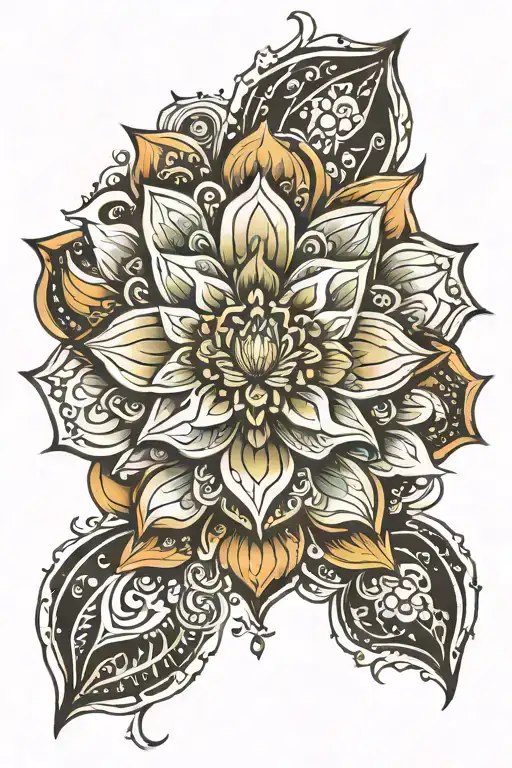 Mandala With A Lotus