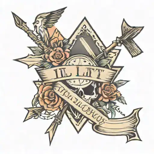 Arrow With I'll Lift You Up