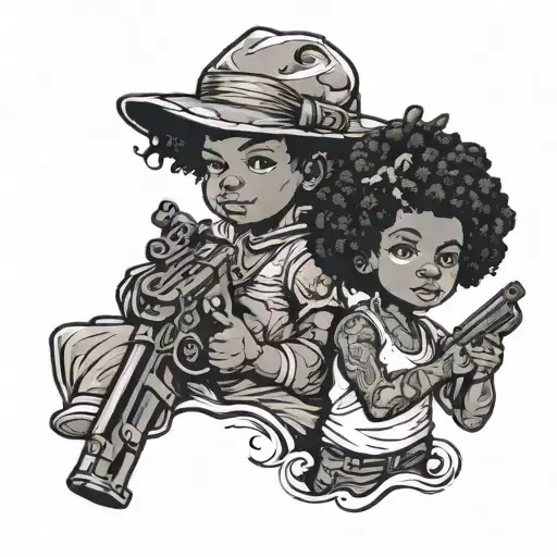 Black Kids With Gun