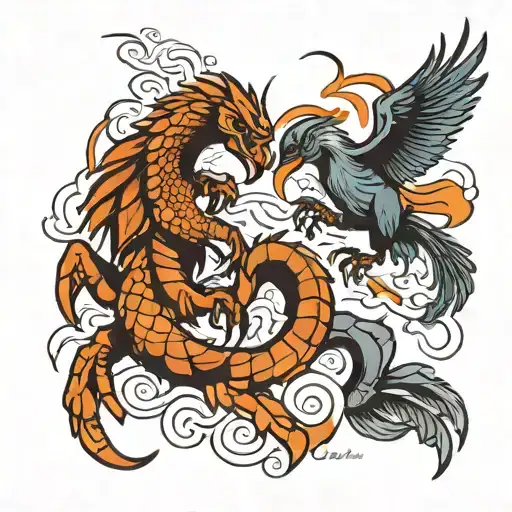 Scorpion And Eagle Fighting