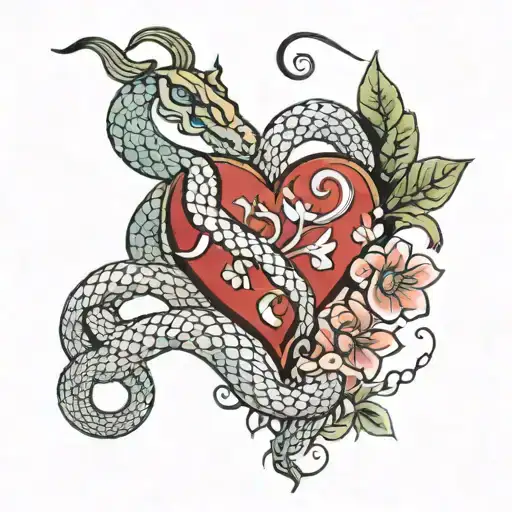 Heart Snake Garden Goddess