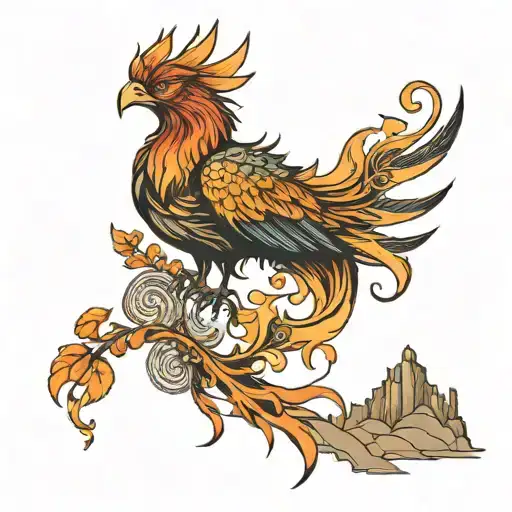 Phoenix And Mouantains