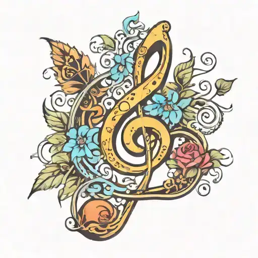 Musical Clef Vine Growing