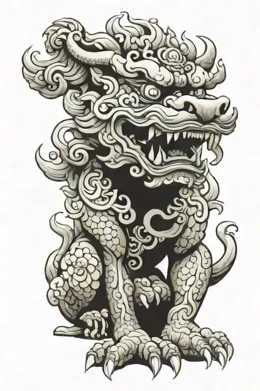 Foo Dog Guarding