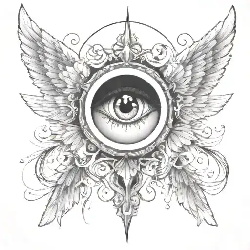 Seraphim Angel Symmetrical Eyes Everywhere