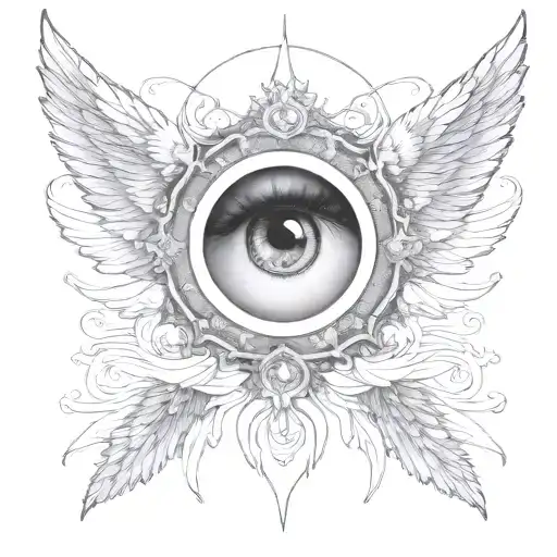 Seraphim Angel Symmetrical Eyes Everywhere