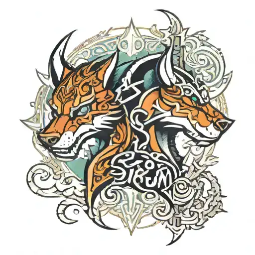 Brother And Sister Skyrim Logo