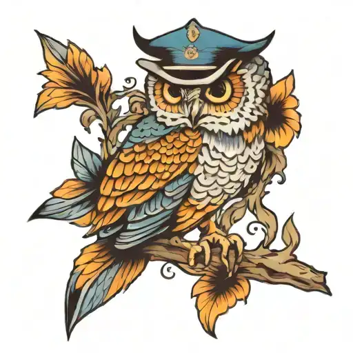 Draw Me A Fish With An Owl And The Number 23