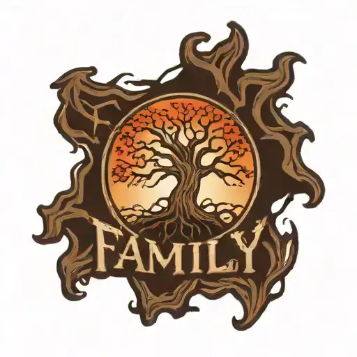 Tree Roots That Spell Family