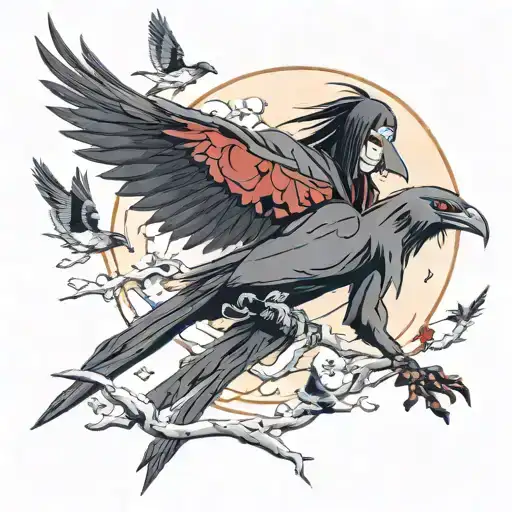 Itachi Uchiha With Crows