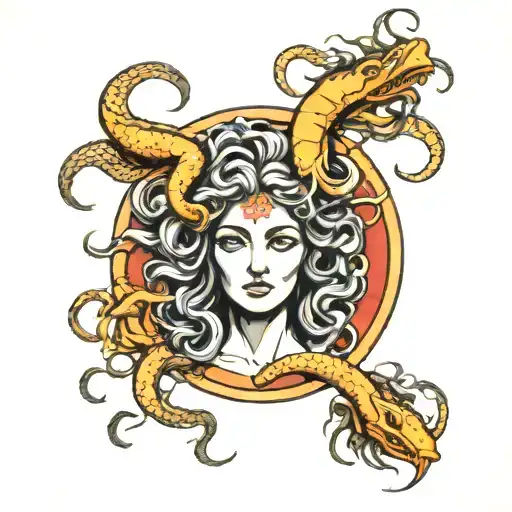 Medusa Without The Snake On Her Head But The Future