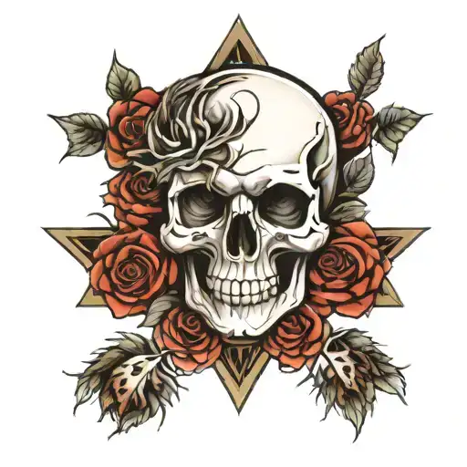 Skull Roses Illuminati